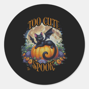 Too Cute To Spook - Spooky Season Classic Round Sticker