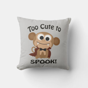 Too Cute To Spook! Vampire Monkey Cushion