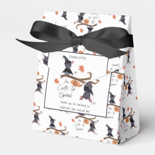 Too Cute to Spook Watercolor Bats Child's Birthday Favour Box
