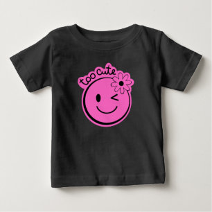 Too Cute – Winky Flower Baby T-Shirt