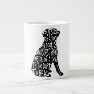 Too Dark to Read Large Coffee Mug