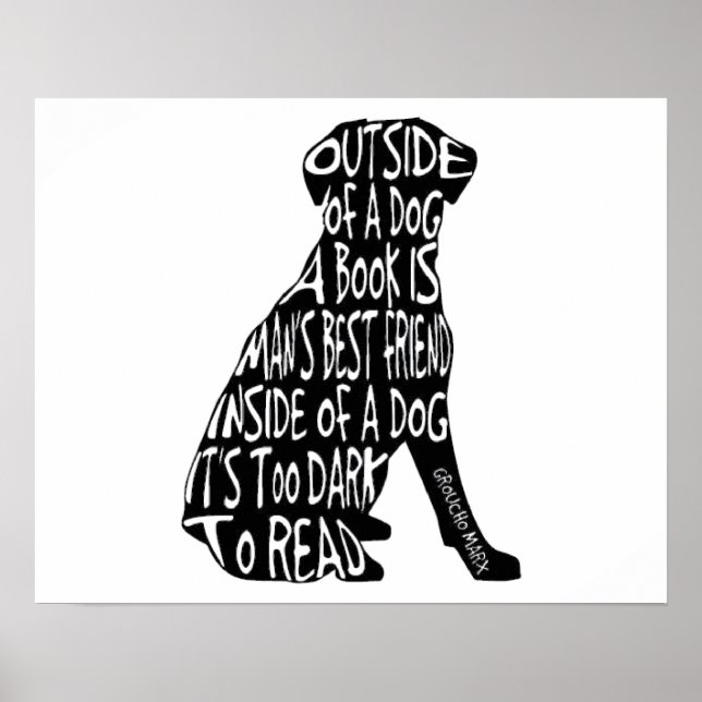 Too Dark to Read Poster (Front)