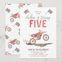 Too Fast 5th Birthday Invitation | Bike Party
