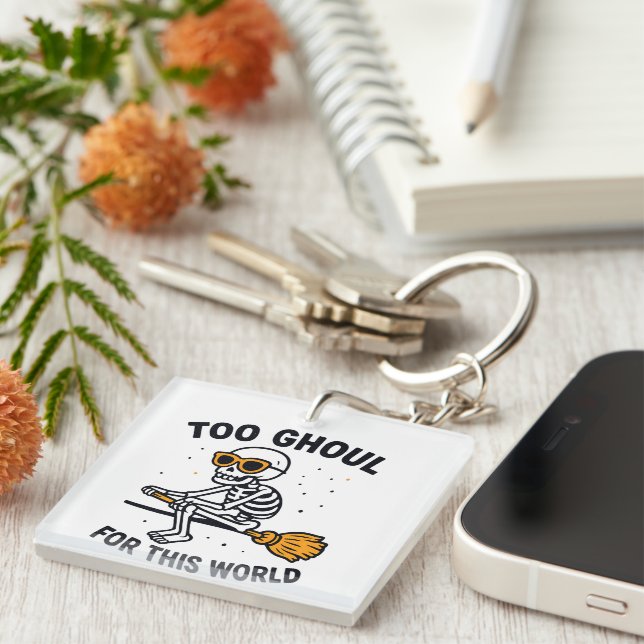 Too Ghoul for This World Key Ring (Front Right)