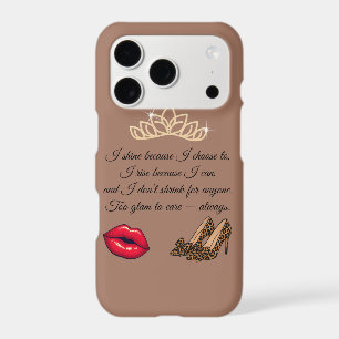 Too Glam To Care – Chic Quote 