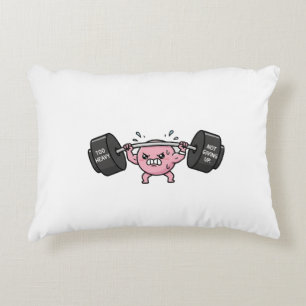 "Too Heavy, Not Giving Up" Decorative Cushion