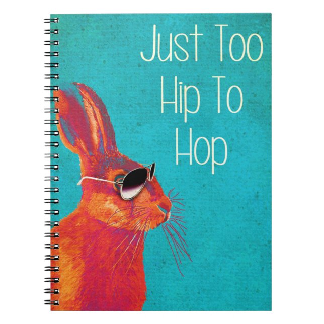 Too Hip To Hop Blue Notebook (Front)