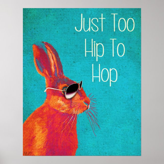 Too Hip To Hop Blue Poster (Front)