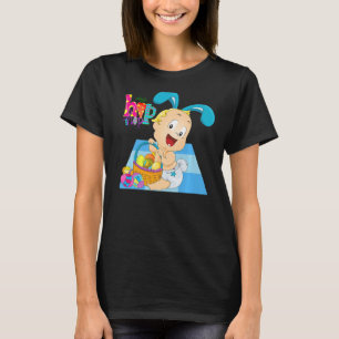 Too Hip To Hop Easter Dance Dab Holiday Funny Kid T-Shirt