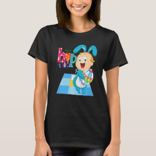 Too Hip To Hop Easter Dance Dab Holiday Funny Kid T-Shirt