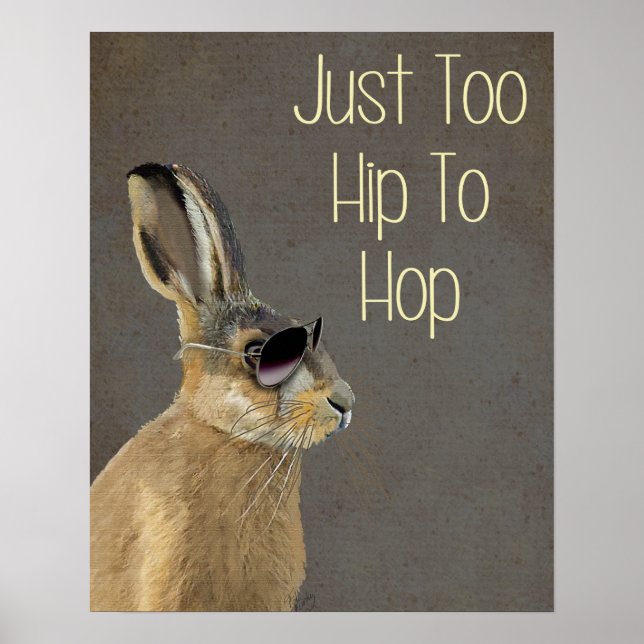 Too Hip To Hop Grey Poster (Front)
