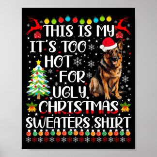 Too Hot For Ugly Christmas Sweaters German Poster