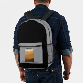 Too Hot To Handle Too Wild To Leave Desert Camping Printed Backpack