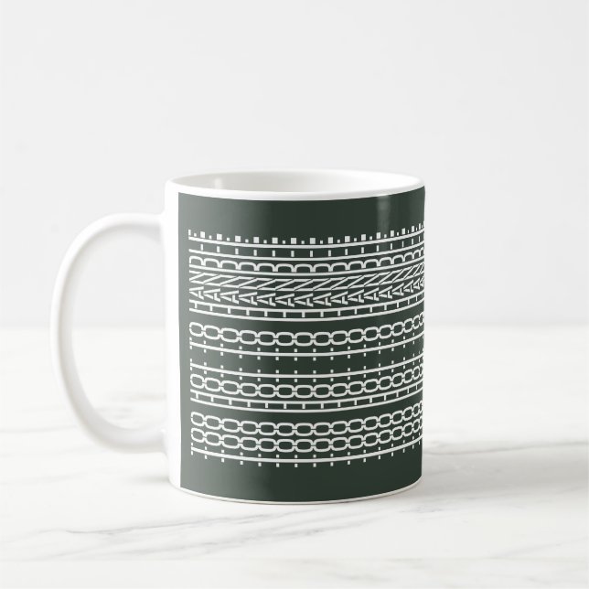 Too Hot Too Handle Hidden Message 136WP Quote Coffee Mug (Left)