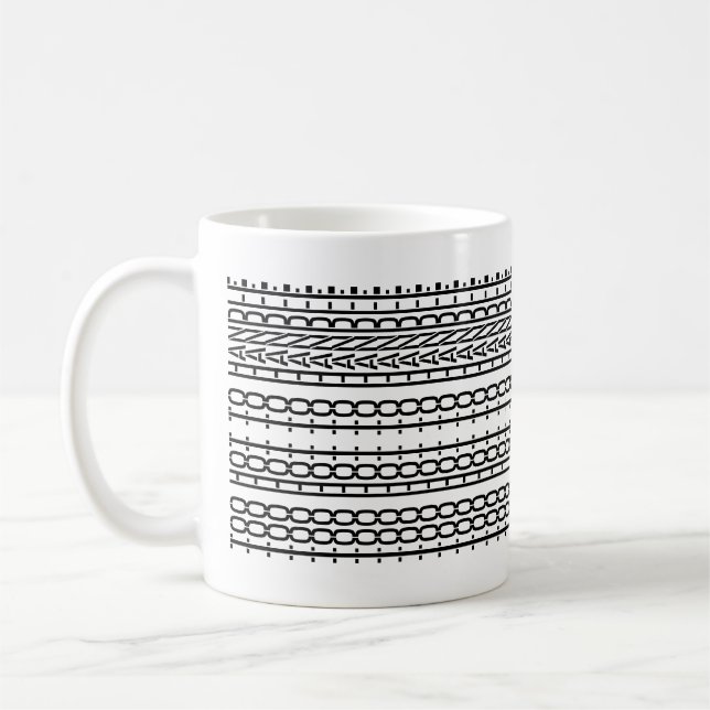 Too Hot Too Handle Hidden Message 136WP Quote Coffee Mug (Left)