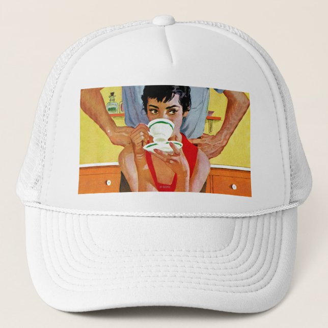 Too Late To Make Up Trucker Hat (Front)