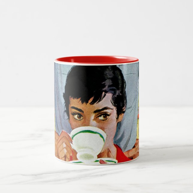 Too Late To Make Up Two-Tone Coffee Mug (Center)