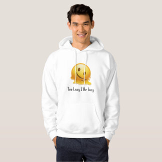  Too Lazy 2 Be Lazy – Funny Lazy Emoji Men's  Hoodie