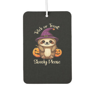 Too Lazy to be Scary Cute Halloween Sloth Classic Car Air Freshener