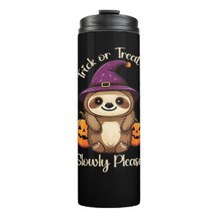 Too Lazy to be Scary Cute Halloween Sloth Classic  Thermal Tumbler