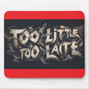 Too Little Too Late Mouse Pad