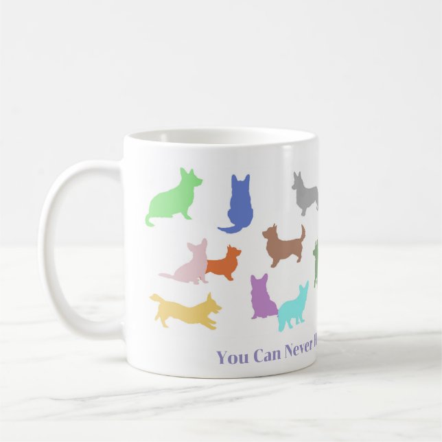 Too Many Corgis Coffee Mug (Left)