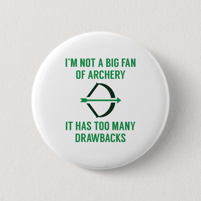 Too Many Drawbacks 6 Cm Round Badge (Front)