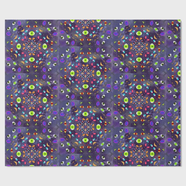 Too Many Eyes Wrapping Paper (Flat)