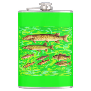 too many fish in the sea hip flask