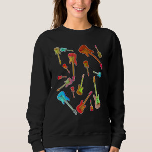 Too many guitars Guitaraholic  3 Sweatshirt