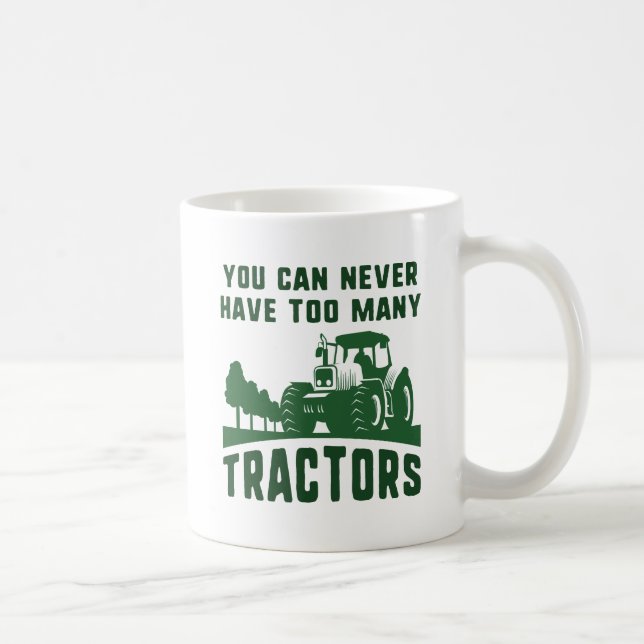 Too Many Tractors Coffee Mug (Right)