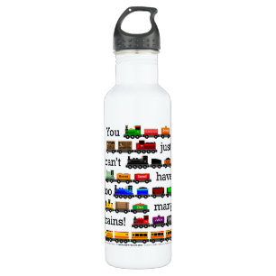 Too Many Trains 710 Ml Water Bottle