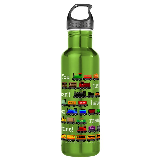 Too Many Trains 710 Ml Water Bottle (Front)