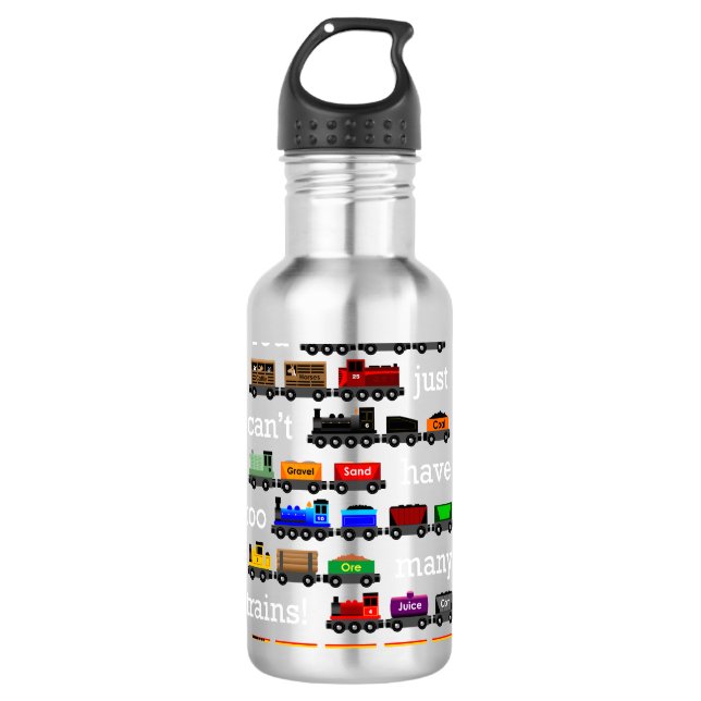 Too Many Trains 710 Ml Water Bottle (Front)