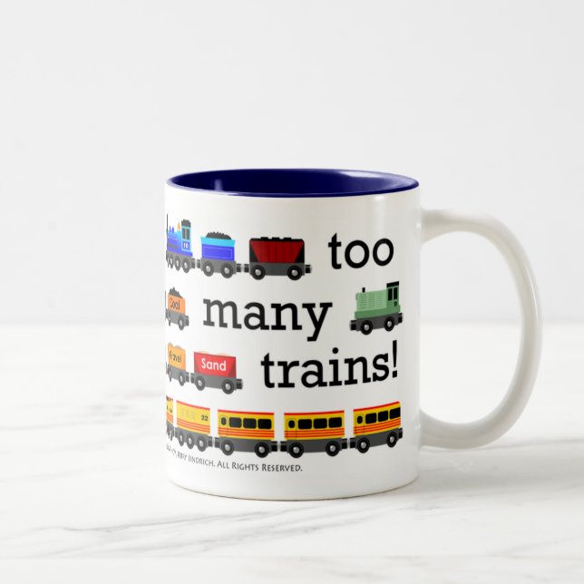 Too Many Trains Mug (Right)