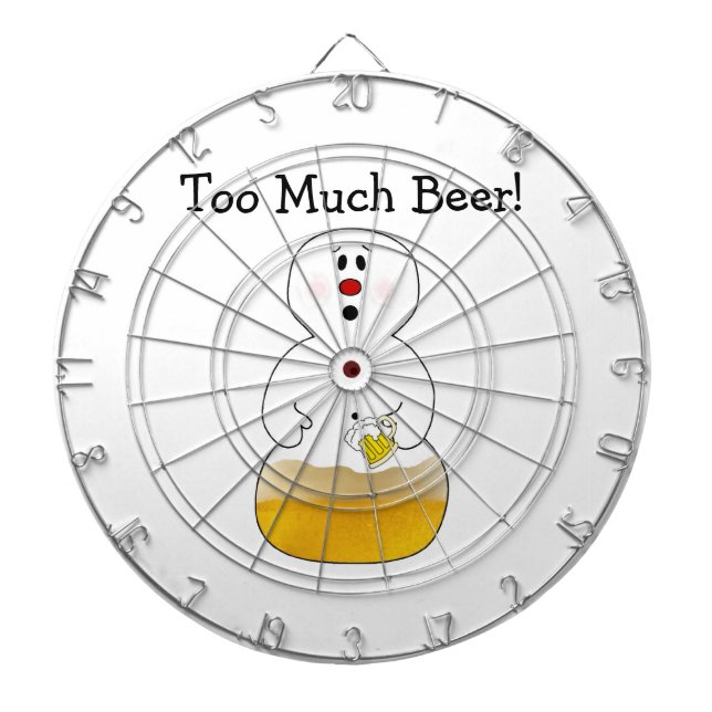 Too Much Beer Dartboard (Front)