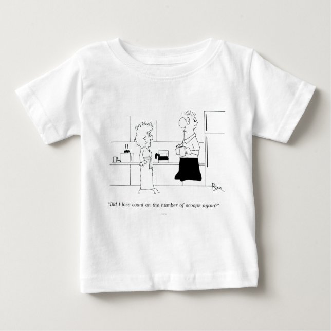 Too Much Coffee Baby T-Shirt (Front)