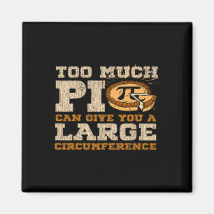 Too Much Pi Day Math Lovers 3.14 Nerdy Symbols 1 Magnet