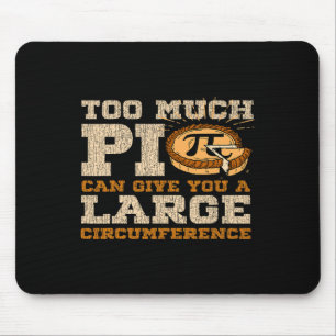 Too Much Pi Day Math Lovers 3.14 Nerdy Symbols 1 Mouse Pad