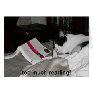 too much reading