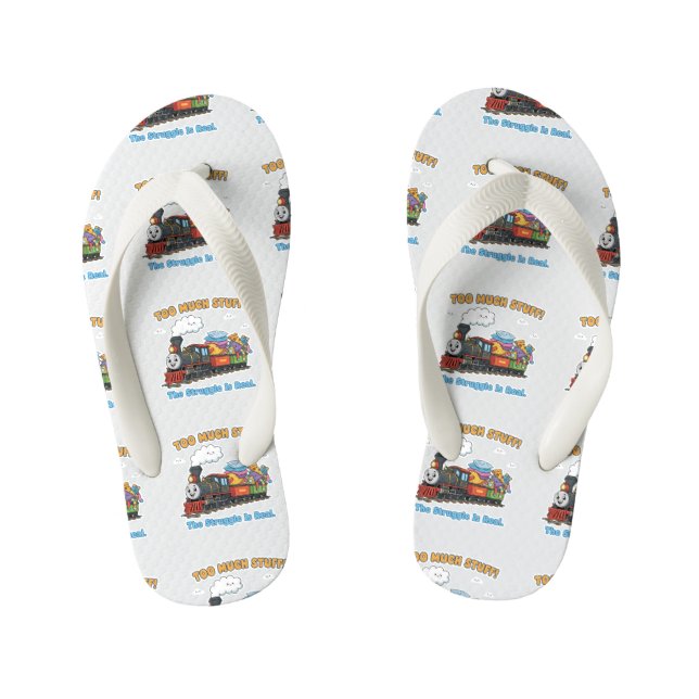 "Too Much Stuff" Happy Express Kid's Thongs (Footbed)