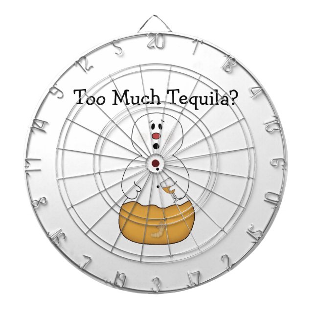Too Much Tequila Dartboard (Front)