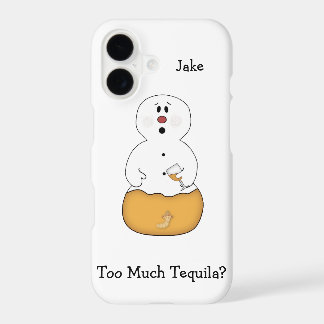 Too Much Tequila Snowman iPhone 7 Case
