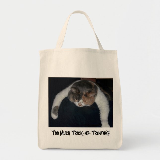 Too Much Trick-or-Treating! Tote Bag (Front)