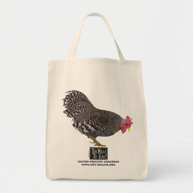 Too Neat To Eat! - Rooster Tote Bag (Front)