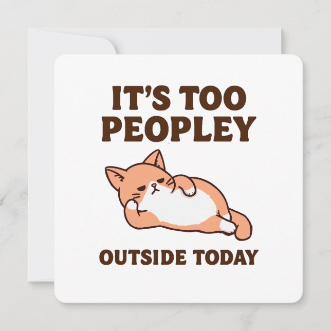 Too Peopley Cat  Save The Date (Front)