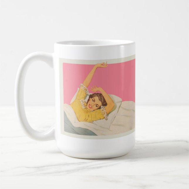 Too pretty to work. coffee mug (Left)