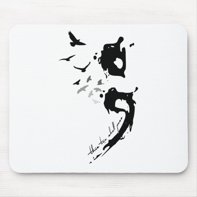 Too Shall P Mental Health Problems Semicolon  Mouse Pad (Front)