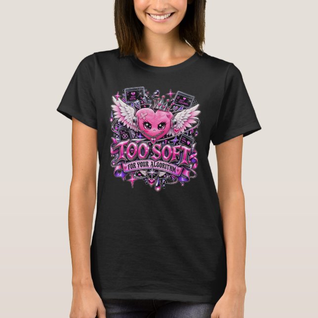 Too Soft for Your Algorithm T-Shirt (Front)