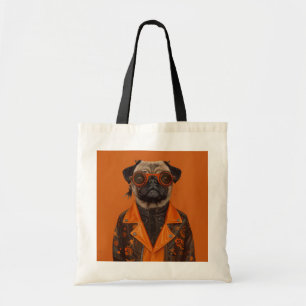 Too Spooky to Handle Pug  Tote Bag